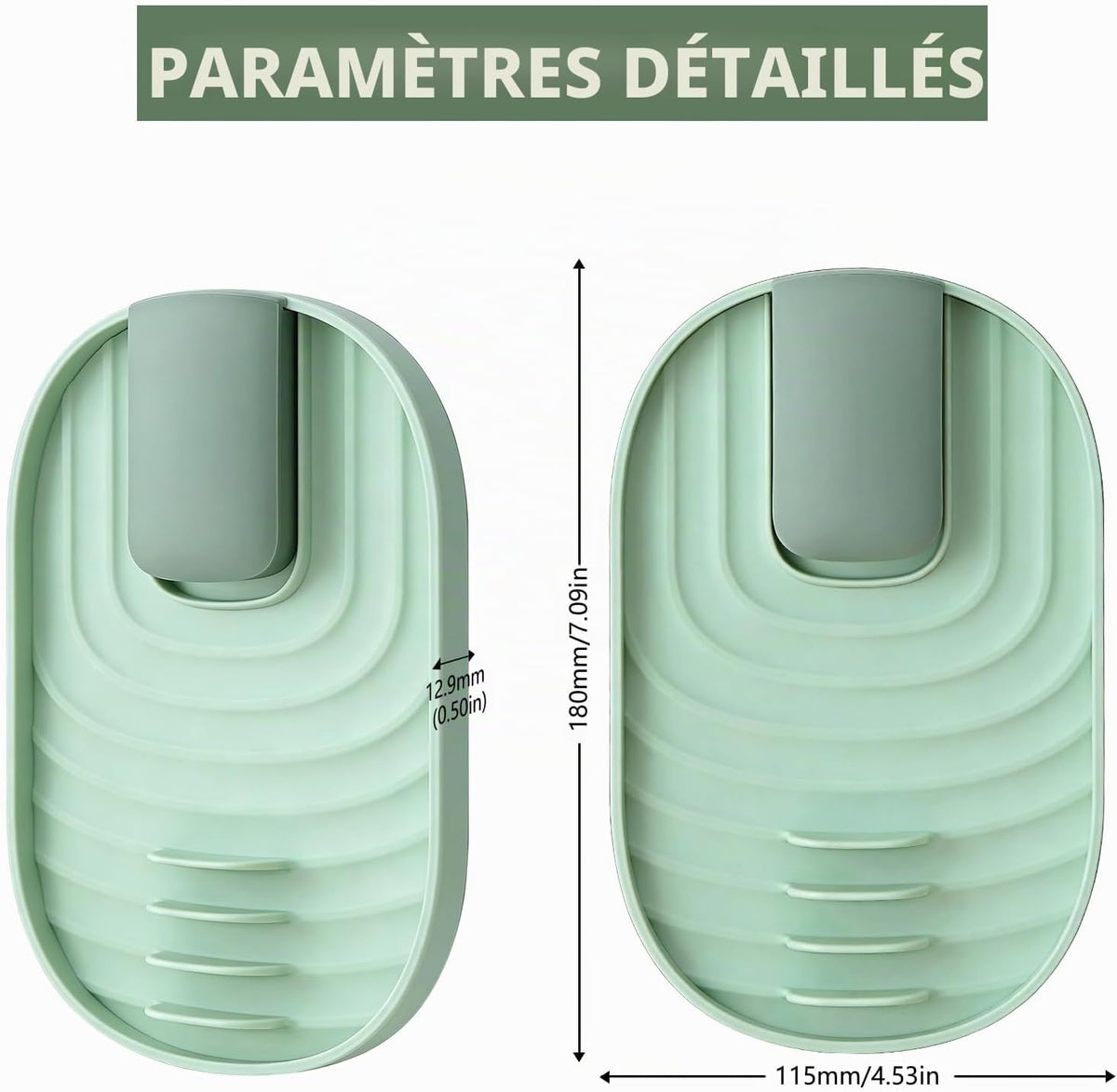 Lot de 2 repose-cuillères pour cuisinière - Multifonctionnel - Pliable - Pour ustensiles de cuisine - Vert - View 5